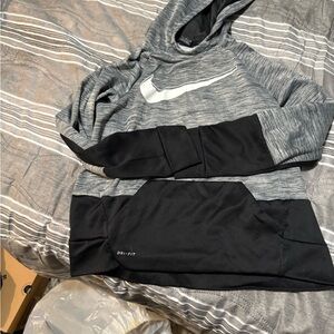 Nike Gray and Black Hoodie